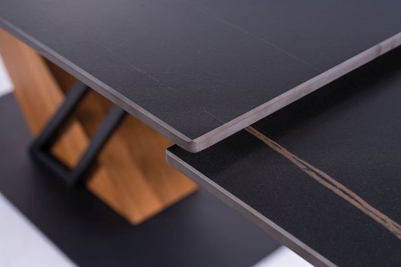 Стол Genesis 180(240)X90 см Черный Мрамор / Черный / Ясень SIGNAL