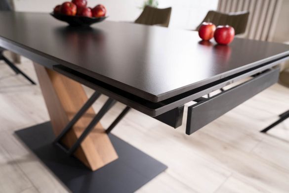 Стол Genesis 180(240)X90 см Черный Мрамор / Черный / Ясень SIGNAL