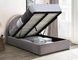 Кровать POLLY VELVET Серая 120x200 SIGNAL