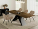 Стол Westin Ceramic OSSIDO BRUNO 160(240)X90 см Коричневый Мат / Черный SIGNAL
