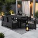 Комплект садовой мебели MEBEL ELITE OKLAND Черный