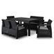 Комплект садовой мебели MEBEL ELITE OKLAND Черный