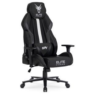 Геймерское кресло MEBEL ELITE FURY Черный/белый