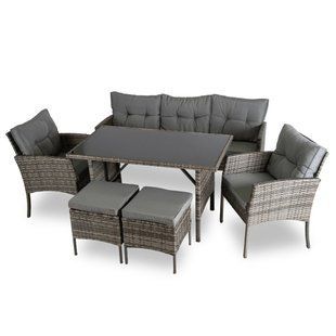 Комплект садовой мебели MEBEL ELITE ATLANTA Серый