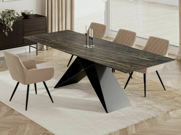 Стол Westin Ceramic NOIR DESIRE 160(240)X90 см Черный Мат / Черный SIGNAL