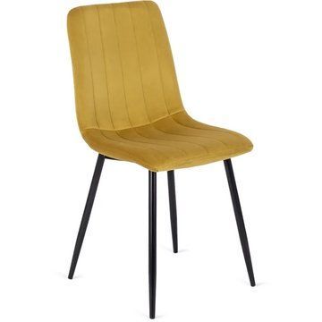 Стілець оксамитовий MEBEL ELITE IBIS Velvet Гірчиця