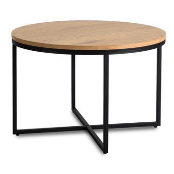 Журнальный стол MEBEL ELITE HANTEL 70*70 см  Черный
