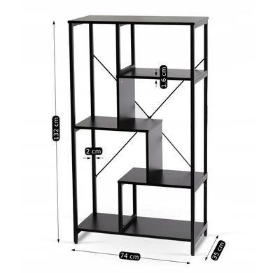 Стелаж MEBEL ELITE TIM чорний