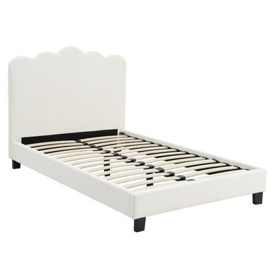 Кровать MEBEL ELITE CRATER 120x200 см Кремовая