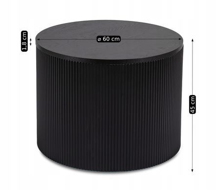 Стіл MEBEL ELITE HOPE 60 см Чорний