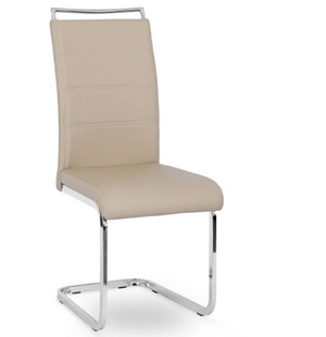Стілець MEBEL ELITE LOCA екошкіра: Бежевий