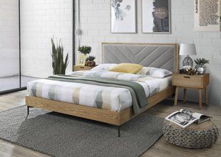 Кровать Margarita Серый 160х200 см HALMAR