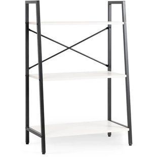 Стелаж MEBEL ELITE VIOR білий / чорний