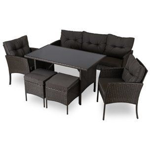 Комплект садовой мебели MEBEL ELITE ATLANTA Черный