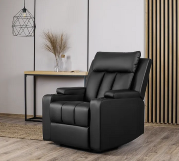 Кресло реклайнер MEBEL ELITE KOBI экокожа: черный