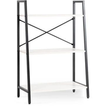 Стеллаж MEBEL ELITE VIOR белый / черный