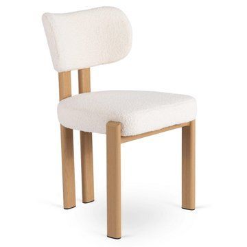 Обідній стілець MEBEL ELITE GRENADA Boucle Дуб/ Кремовий