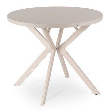 Розкладний обідній стіл MEBEL ELITE LUGO 90(190)* 76 см Кашемір/Кашемір