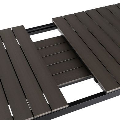 Раскладной садовый стол MEBEL ELITE ARGOS 160-210 см Темно-серый