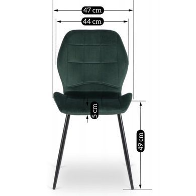 Стул MEBEL ELITE IRYS Зеленый велюр