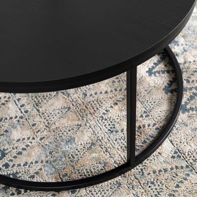 Журнальний стіл MEBEL ELITE AMON MAX 80*80 Чорний