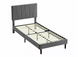 Кровать SAVANA Velvet Серый 90x200 SIGNAL
