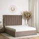 Кровать двуспальная бархатная MEBEL ELITE EMILIO Velvet 160x200 см Бежевый