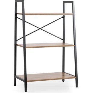 Стелаж MEBEL ELITE VIOR Горіх / Чорний
