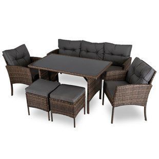 Комплект садовой мебели MEBEL ELITE ATLANTA Коричневый