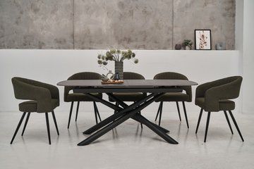 Стол раскладной TML-960 180(240)x90 см Мистик Браун Черный