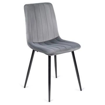 Стілець оксамитовий MEBEL ELITE IBIS Velvet Сірий
