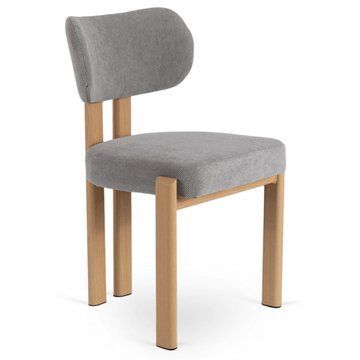 Обідній стілець MEBEL ELITE GRENADA Boucle Дуб/ Сірий