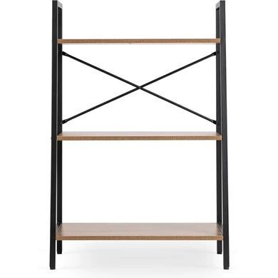 Стеллаж MEBEL ELITE VIOR Орех / Черный