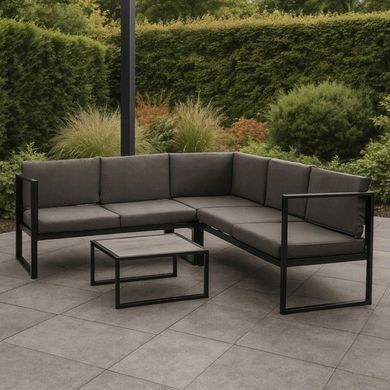 Комплект садових меблів MEBEL ELITE VERMONT Сірий