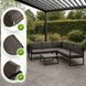 Комплект садових меблів MEBEL ELITE VERMONT Сірий