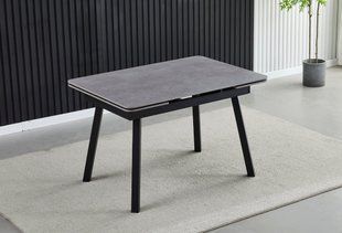 Стол INTARSIO MADRID CERAMIC 120(180)*85 grigio latte mattчерный каркас