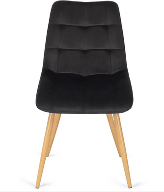 Стілець оксамитовий MEBEL ELITE RODRI Velvet Чорний / Натуральний