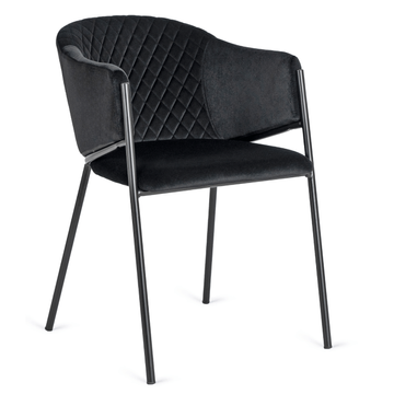 Кресло MEBEL ELITE INNES 2 Velvet Черный