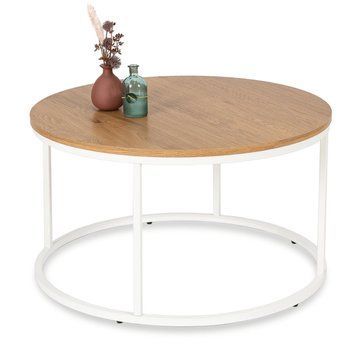 Журнальный стол MEBEL ELITE ANN MAX 80*80 см Дуб