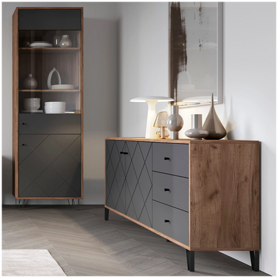 Комод MEBEL ELITE BACARDI 2 Графіт