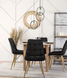 Стілець оксамитовий MEBEL ELITE RODRI Velvet Чорний / Натуральний