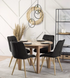 Стілець оксамитовий MEBEL ELITE RODRI Velvet Чорний / Натуральний