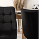 Стілець оксамитовий MEBEL ELITE RODRI Velvet Чорний / Натуральний
