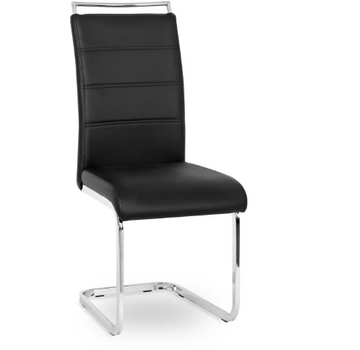 Стілець MEBEL ELITE LOCA екошкіра: Чорний