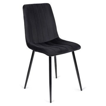 Стілець оксамитовий MEBEL ELITE IBIS Velvet Чорний