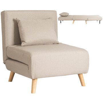 Кресло раскладное MEBEL ELITE MARRY ткань: бежевый