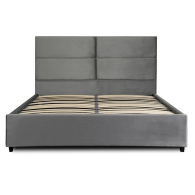 Ліжко MEBEL ELITE TULSA 160x200 см Сірий