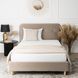 Кровать MEBEL ELITE DENNIS Welur 120x200 см Бежевый