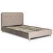Кровать MEBEL ELITE DENNIS Welur 120x200 см Бежевый