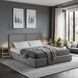 Ліжко MEBEL ELITE TULSA 160x200 см Сірий